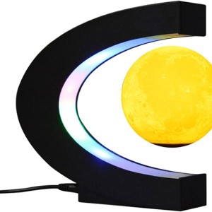 4.7 4.7 out of 5 stars 6 Transplant Floating Globe with LED Lights, Magnetic Levitation Moon Lamp with 3D Silent Movement C Shape Base, Multi-Color Ch